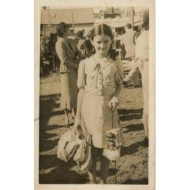 Girl with Showbags, c.1934