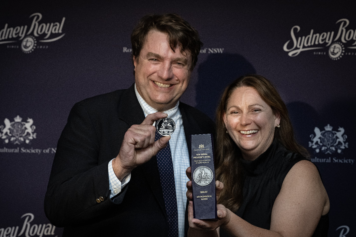 Brokenwood Wines Chief Winemaker, Stuart Hordern and Sustainability Lead, Lorrae St Vincent. 
Photo credit: Monde Photo.